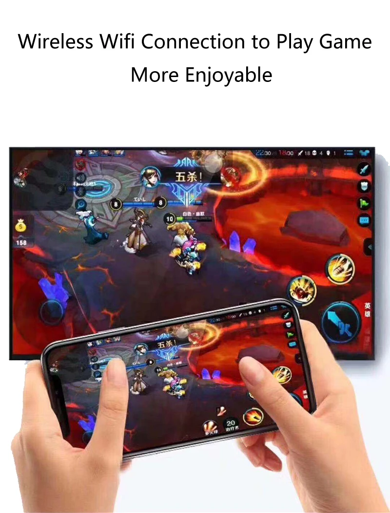 USB Женский Беспроводной Wi Fi 2 в 1 HDTV HD Кабель адаптер для дисплея видео iPhone Samsung XiaoMi