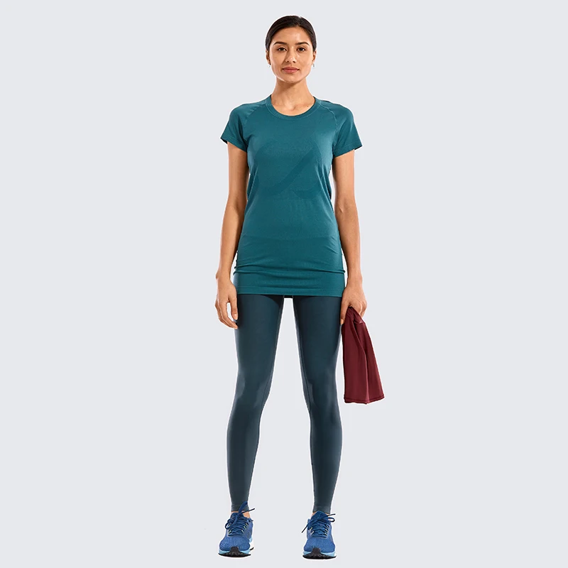 CRZ YOGA Women's Thermal Fleece Lined Leggings Winter Warm High Waist Yoga Pants Workout Tight  -28 Inches