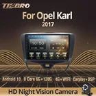 Автомагнитола Tiebro для Opel Карл 2017, 2DIN, Android, Автомобильный мультимедийный плеер, GPS-навигация, автомобильный радиоприемник с экраном и стереоприемником