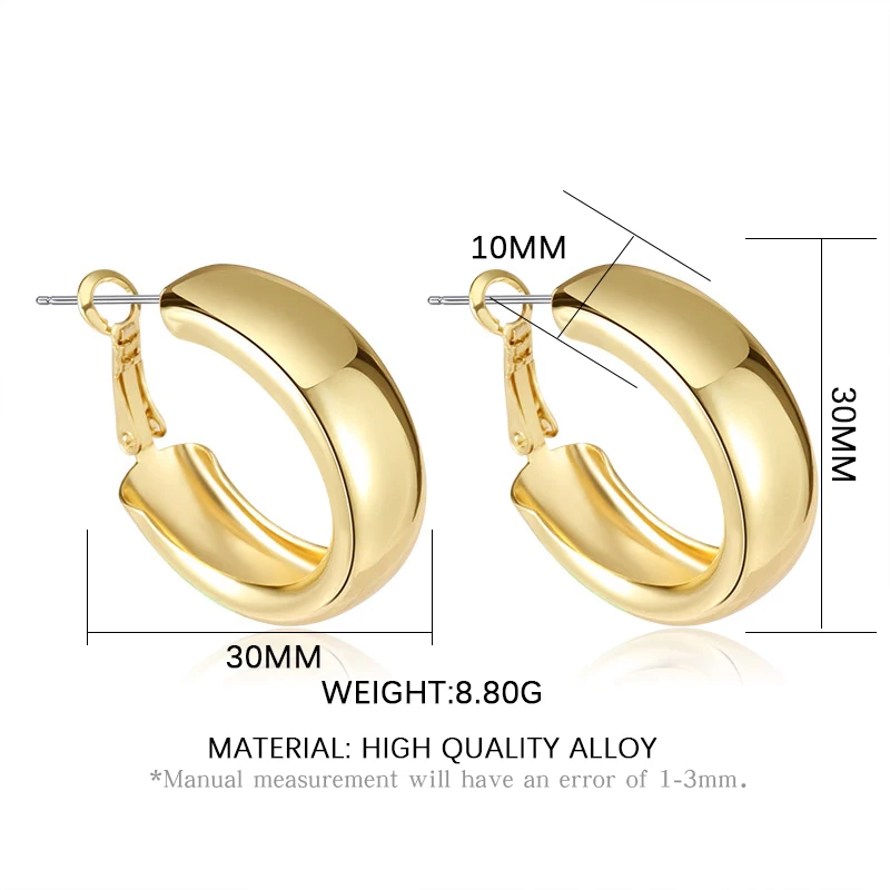 

Fashion Minimalist Large Circle Earrings 2021 Trend Geometric Round Big Hoop Earrings For Women Girl Wedding Party Jewelry Gift