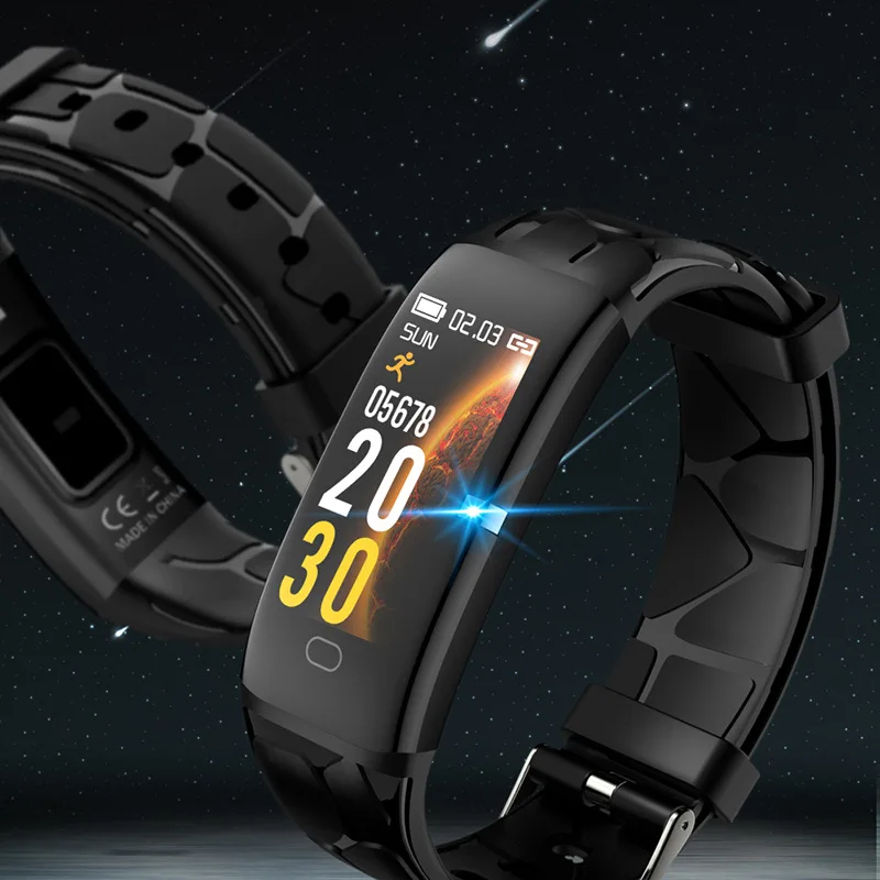 Новый умный Браслет пульсометр кровяное давление Обнаружение сна вспышка