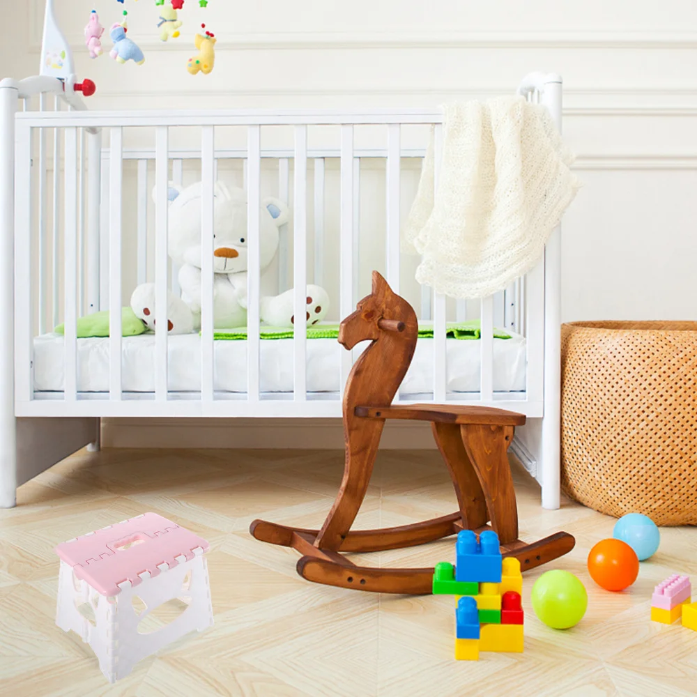 

1pc Foldable Stool Cartoon Stepping Stool Portable Stool For Children