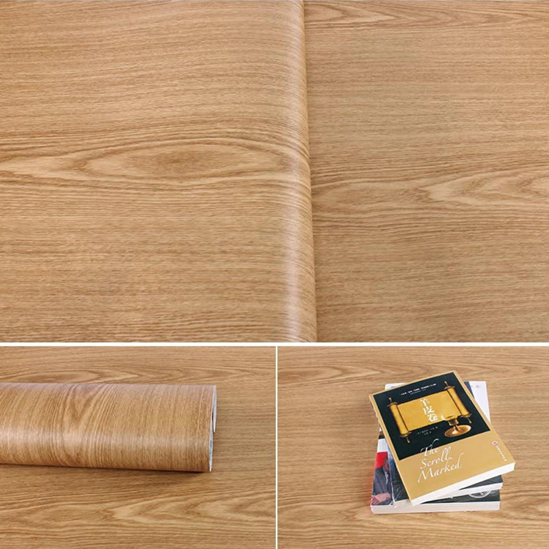 

Living Room Bathroom Kitchen Decorative Wallpaper Waterproof Thick Wood Grain Sticker Self-Adhesive PVC Skirting Board 18Styles