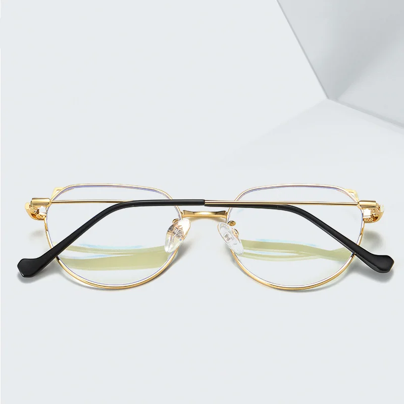 COOLSIR компьютерный анти синий светильник очки кошачий глаз сплав оправа Ретро