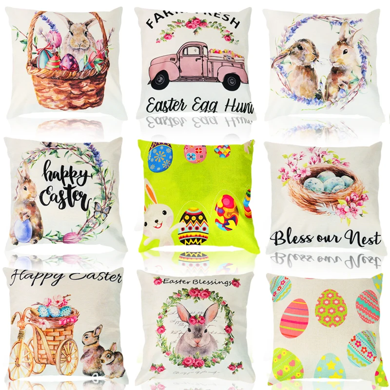 Пасхальный кролик яйца наволочка пасхальный день шоколадное яйцо курица