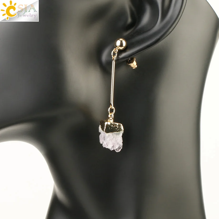 CSJA брендовые ювелирные изделия натуральный кварц кристалл драгоценные камни