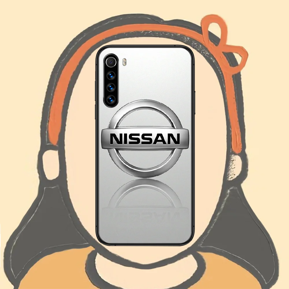 

Nissans Phone Case For Xiaomi Redmi Note 7 8 8T 9 9S 4X 7 7A 9A K30 Pro Ultra black Prime Tpu Shell Luxury Etui 3D Funda