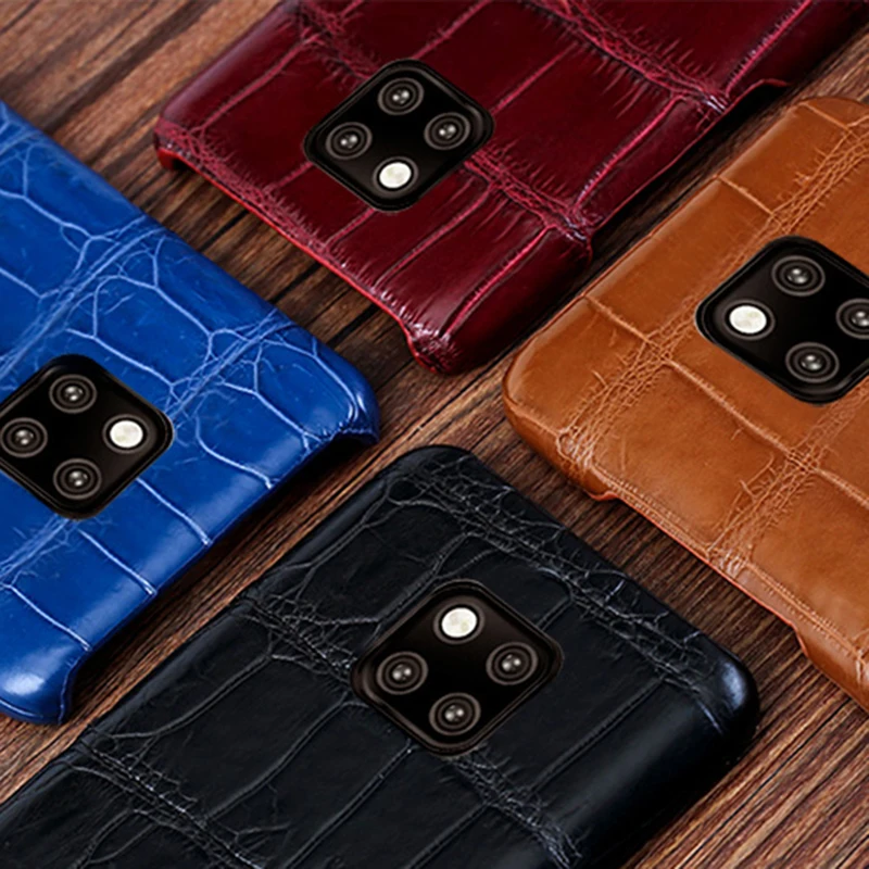 

Crocodile Phone Case For Huawei P10 P20 P30 Lite Mate 9 10 20 lite Pro Real Alligator Cover For Honor 8X 9 10 V20 P Smart case