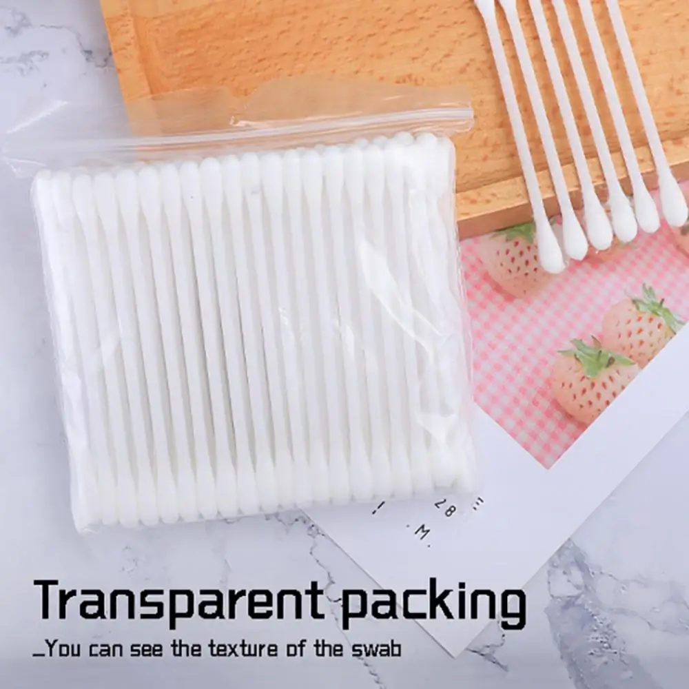 

3Pack Double Head Cotton Buds Make Up Wood Sticks Nose Ears Cleaning Cosmetics Health Care Women Beauty Makeup Cotton Swab