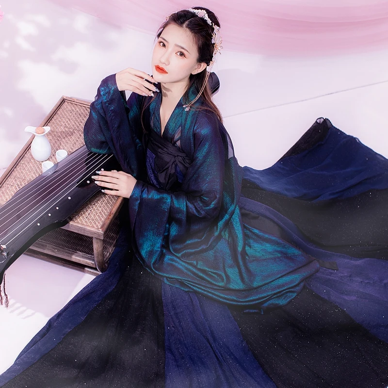 Восточное платье Hanfu Женский Китайский традиционный костюм Классическая