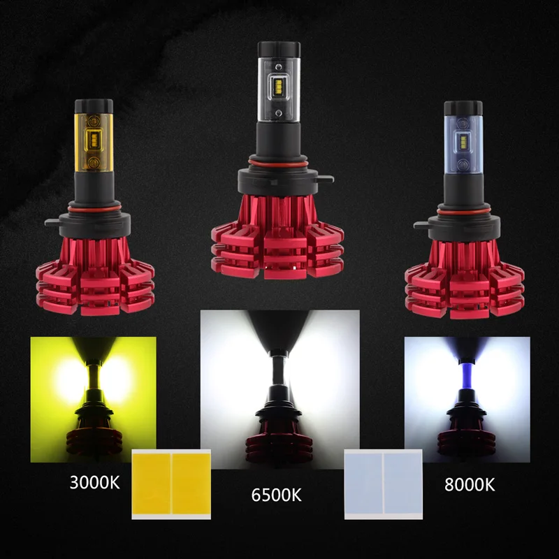NIGHTEYE H4 светодиодный лампы для передних фар H1 H11 9005 9006 чипов 60 Вт 10000LM 6500 к