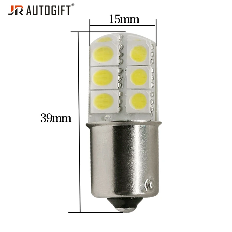 Супер яркий 50 шт./лот автомобильный Стайлинг 12В S25 5050 12 SMD LED 1156 1157 P21W BA15S BAY15D 12LED