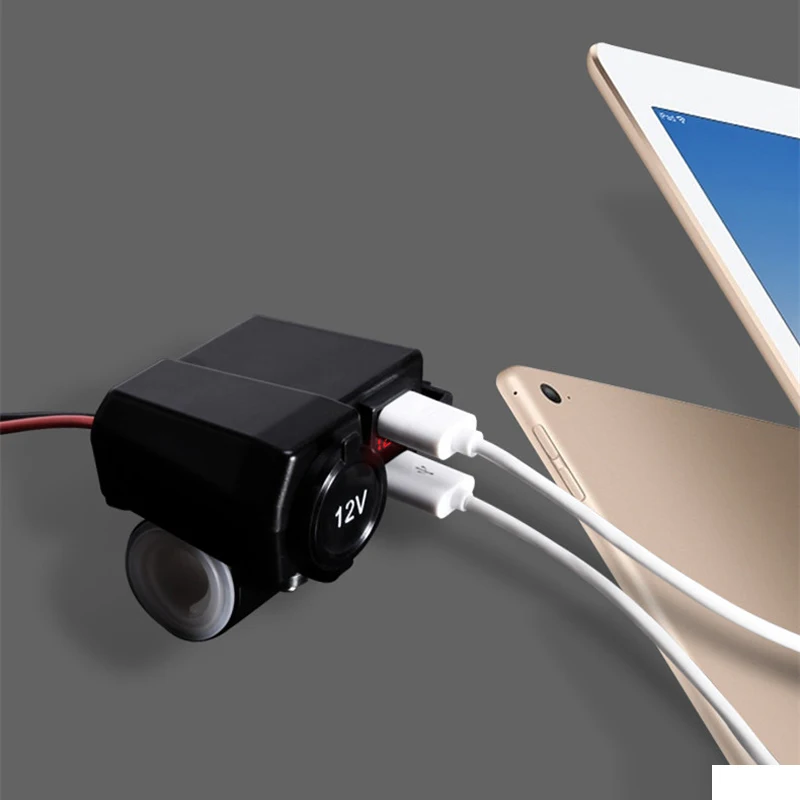 12 В/24 В постоянного тока 3.1A/4.2A автомобильный прикуриватель двойной USB разъем