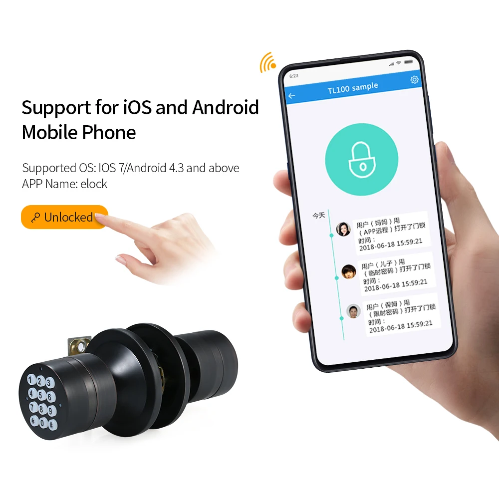 Цифровой Дверной замок с клавиатурой без ключа дверной кодовым кодом умный