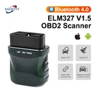 ELM327 V1.5 OBD2 сканер Bluetooth 4,0 OBD 2 Автомобильный диагностический инструмент для IOS Android ПК ELM 327 сканер OBDII считыватель