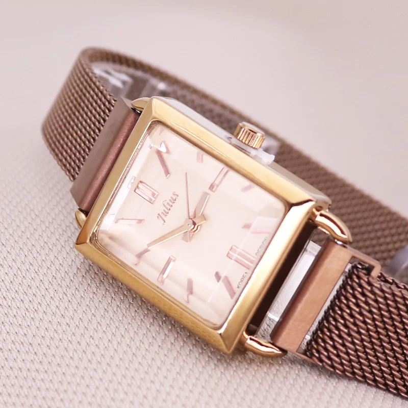 Женские часы с магнитной пряжкой японские кварцевые Элегантные Простые Модные