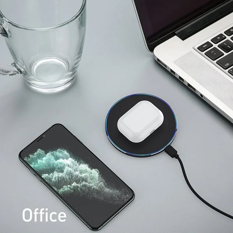 

30W Fast Qi Wireless Charger For Samsung Galaxy S21 S20 S10 S9 USB C induction Charging Pad for iPhone 12 11 Pro XS Max XR X 8