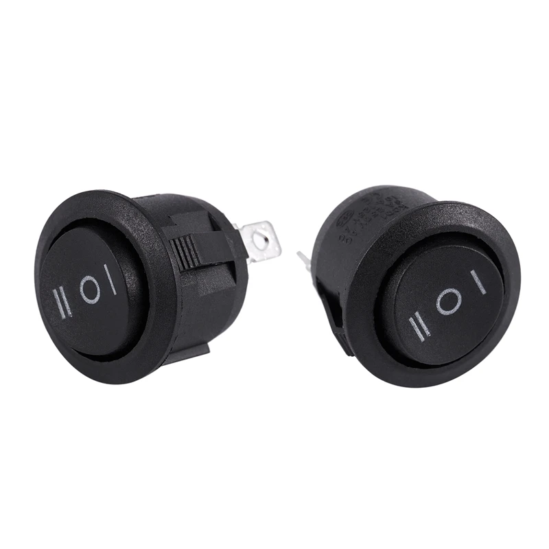 2 x AC 6A/250V 10A/125V 3 Pin SPDT вкл./выкл./вкл. положения круглая лодка кулисный переключатель