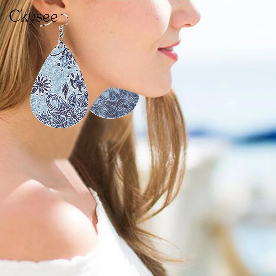 Новые висячие серьги в богемном стиле длинные на День святого Валентина из