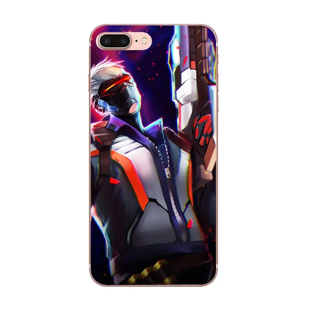 Overwatchs Tracer 76 Pharah Ow TPU Capa для Xiaomi CC9 CC9E Mi 3 4 4i 5 5S 6 6X 8 9 SE Play Plus Pro Lite A1 Mix 2 Note | Мобильные