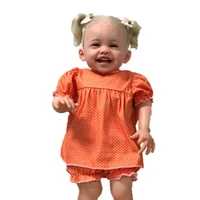 24inch reborn girl baby dolls bebe newborn doll full silicone body doll realistic toddler babies kids toy gifts baby golden hair
