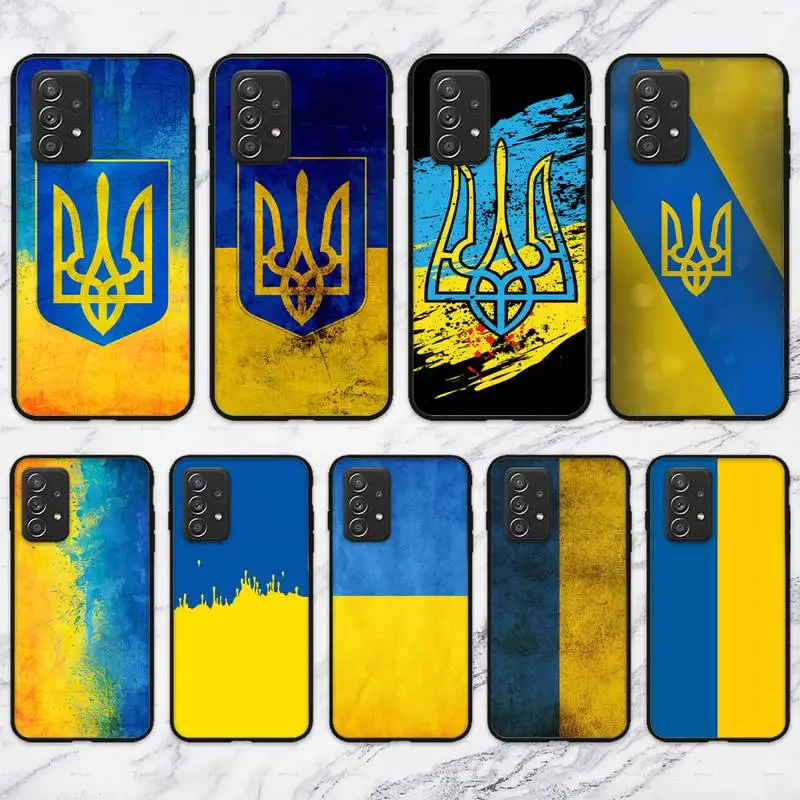 Чехол для телефона с украинским флагом Samsung Galaxy S10 S20 S21 Note10 20Plus Ultra Shell - купить по