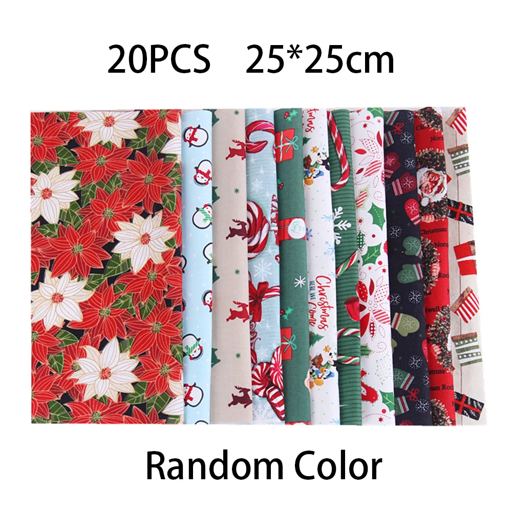 1 Рождественская серия стильная зеленая ткань маленькая Цветочная хлопковая