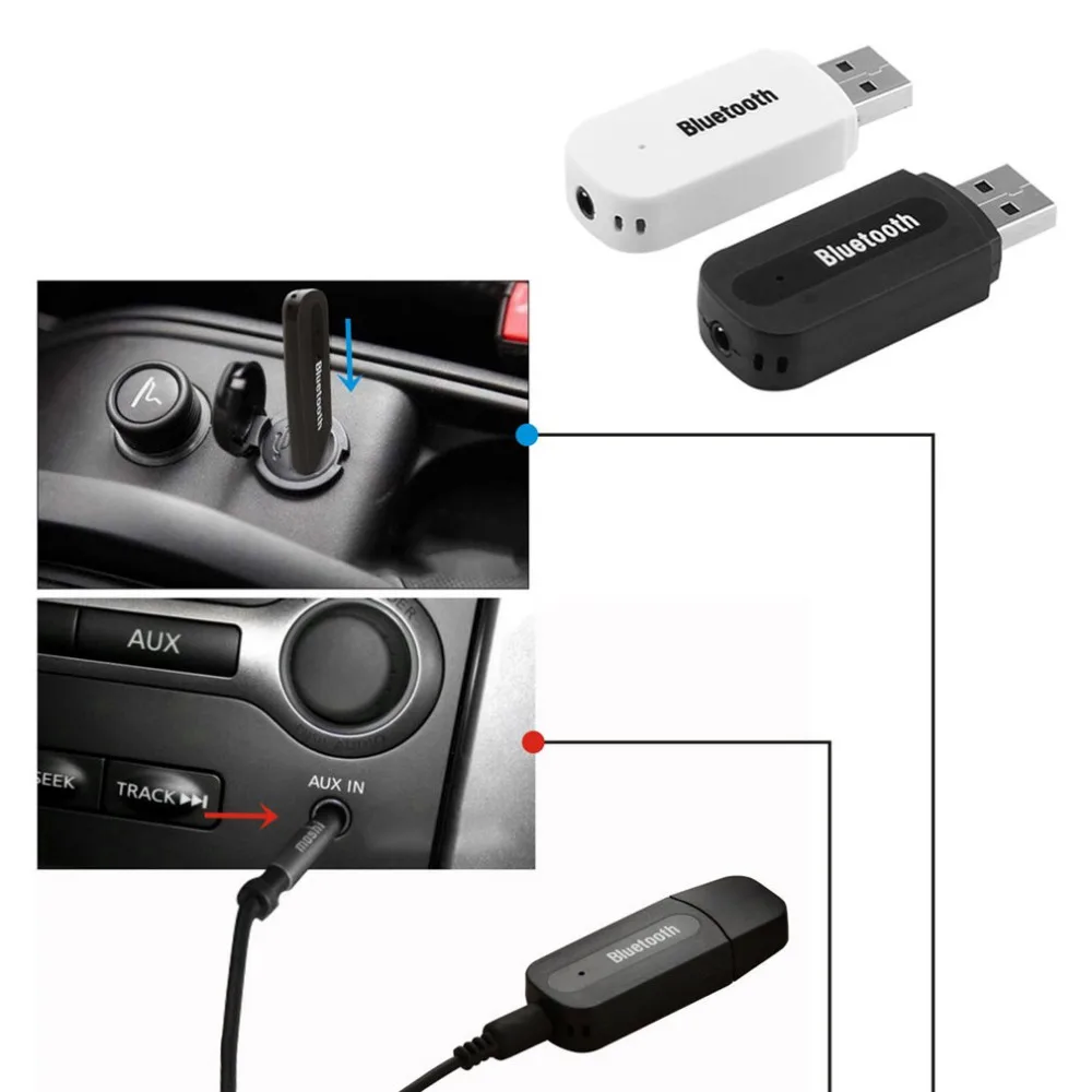 USB автомобильный Bluetooth-адаптер с разъемом 3 5 мм Bluetooth-приемник беспроводной Bluetooth