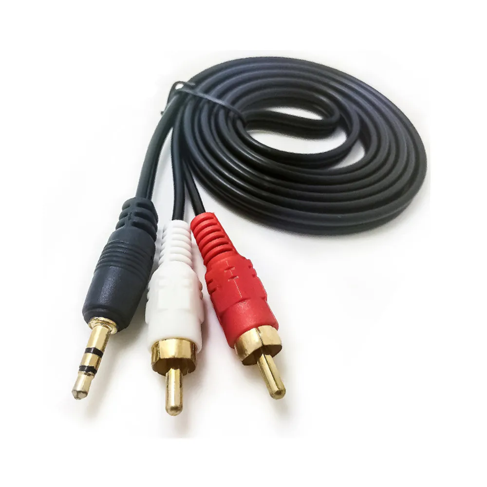 Аудиокабель Stereo3.5 до 2RCA аудио кабель адаптер 1 5 м/5 футов разъем сплиттер для DVD TV PC