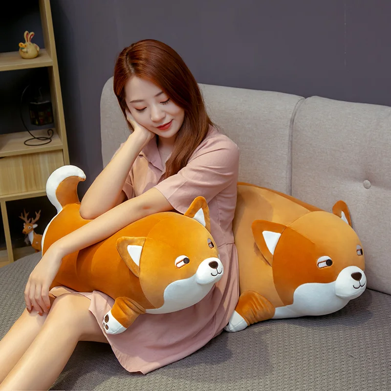 

Hot Nice Giant Size Cute Shiba Inu Dog Plush Toys Stuffed Animal Puppy Pillow Soft Lovely Doll Kawaii Christmas Gift for Kids