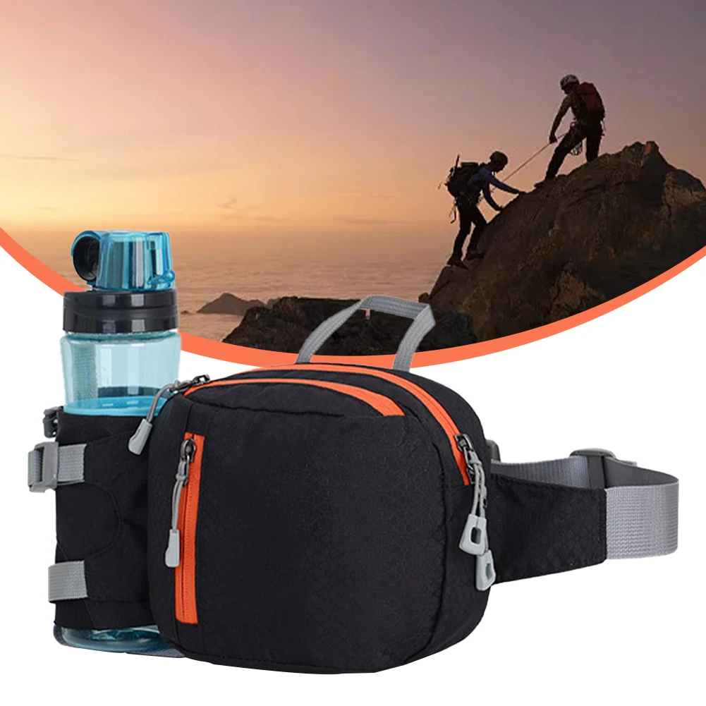 

Men Women With Bottle Holder Waterproof Climbing Running Waist Bag Cycling Travel Camping Fanny Pack Dog Walking Outdoor Sports