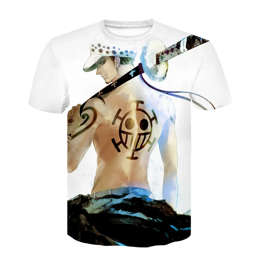 Забавная цельная футболка рубашка японского аниме Мужская Луффи футболки одежда