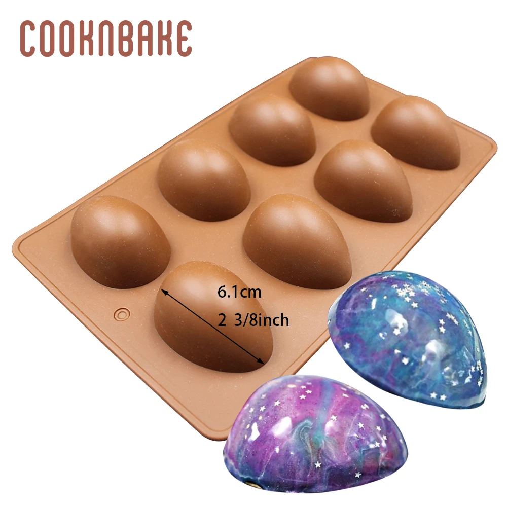 CDSM-635 COOKNBAKE силиконовая купольная форма для торта Круглый ручной работы инструмент для мыла шоколадные конфеты форма для выпечки хлеба торта оборудование для выпечки формы для желе, пудинга - Цвет: CDSM-635
