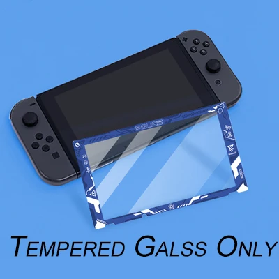 Tempered Glass C Nintend NS Switch Console Joycon Housing Shell Case Protect Case Cover for Nintendo Switch Joy Con Console Hard Case Accessories - Цвет: Tempered Glass C