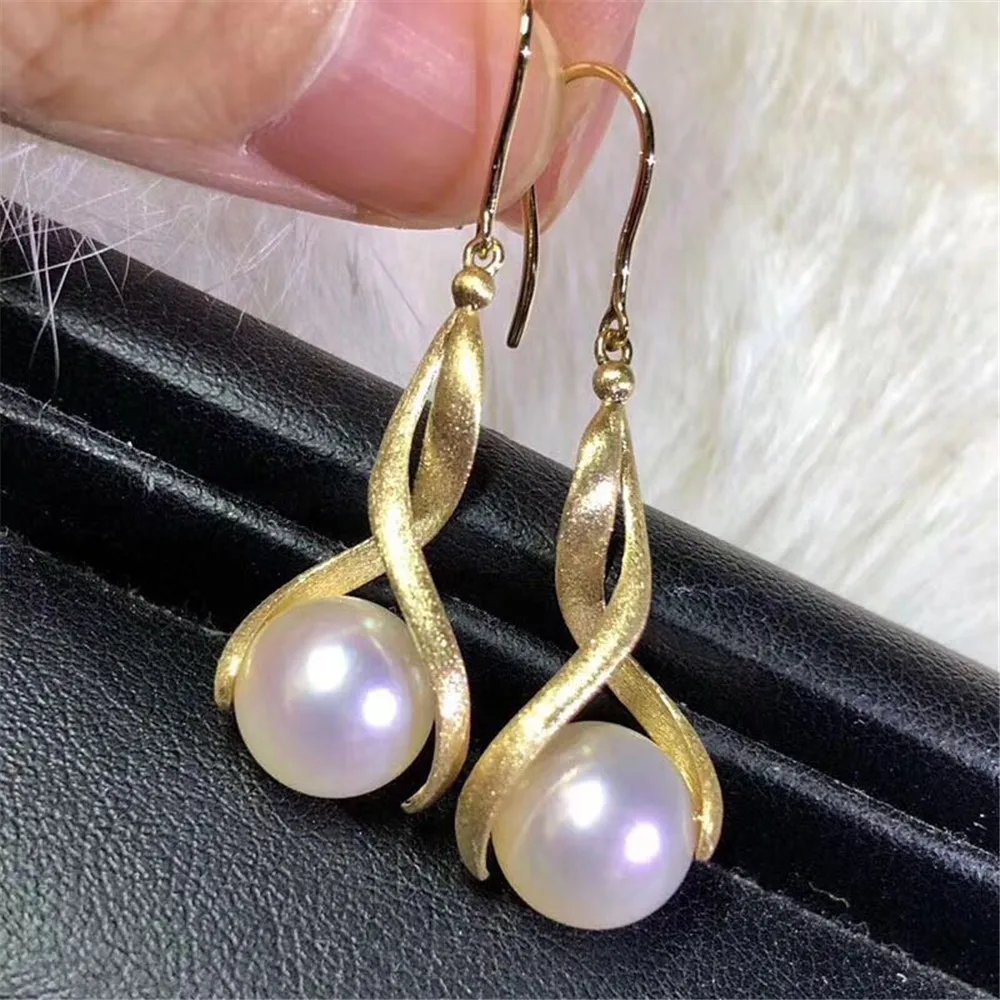 

2021 New Pearl Ear Hook Earrings Settings S925 Sterling Silver Metal DIY Handmade Making Accessories Jewelry Findings
