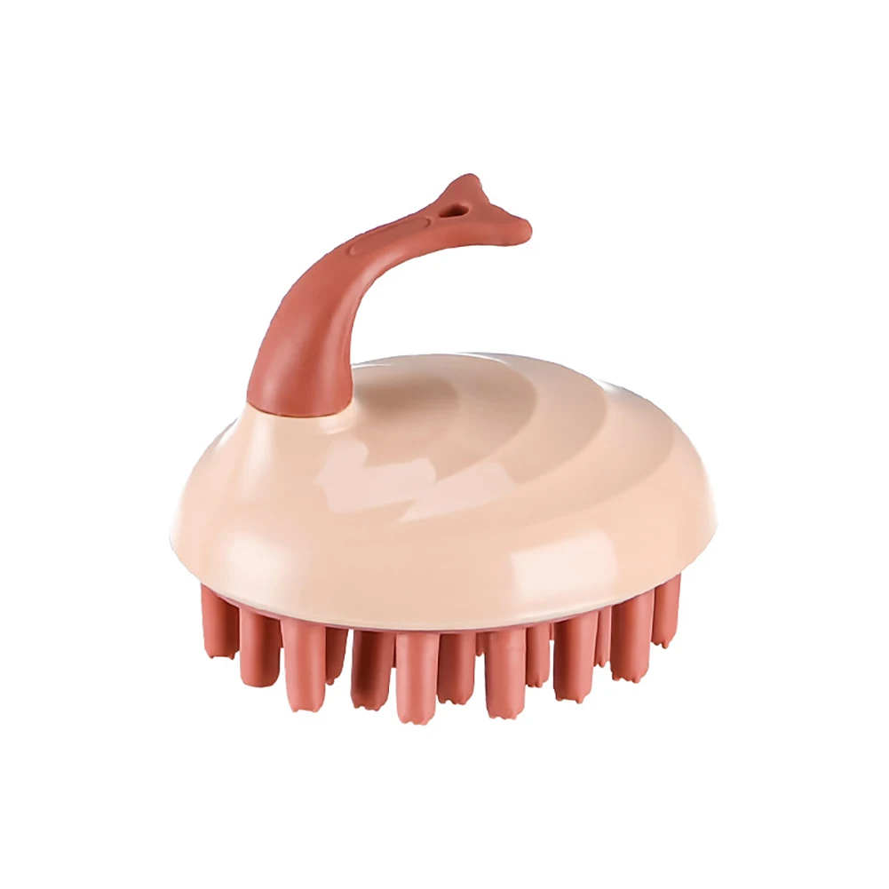 Silicone Head Body Scalp Massage Brush Nursing Comb Children Shampoo Bath Anti-dandruff Scrubbers | Дом и сад