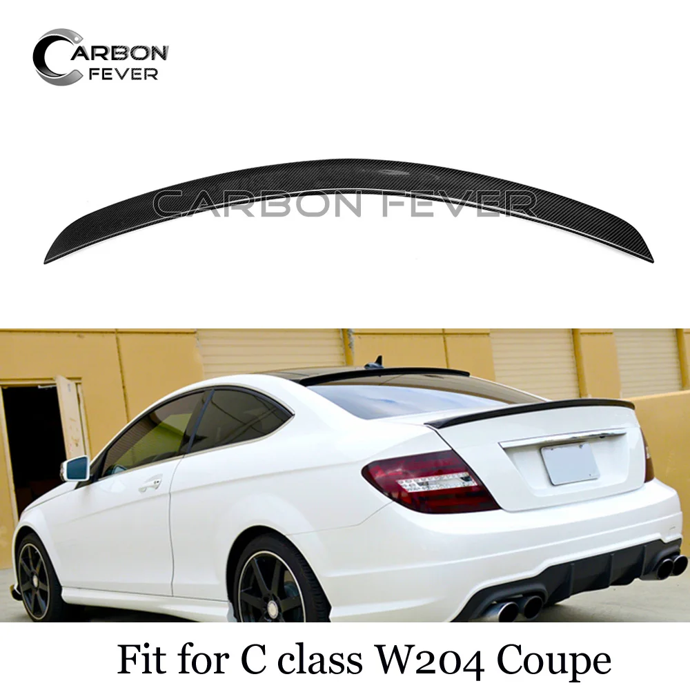 Спойлеры W204 CF для Mercedes C Class спойлер из углеродного волокна крылья багажника C180 C200