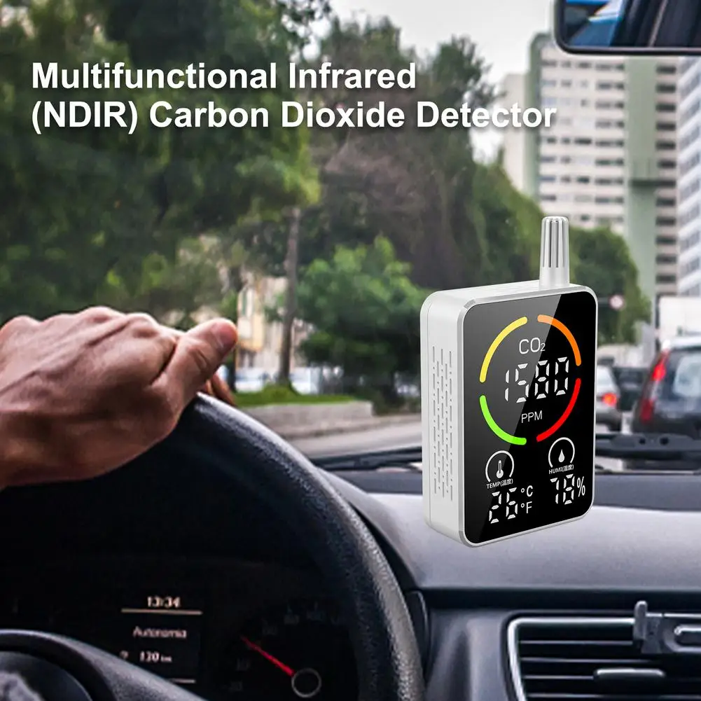 

Multifunctional Usb Air Monitor Co2 Carbon Dioxide Detector Digital Temperature And Humidity Tester Greenhouse Air Quality Monit