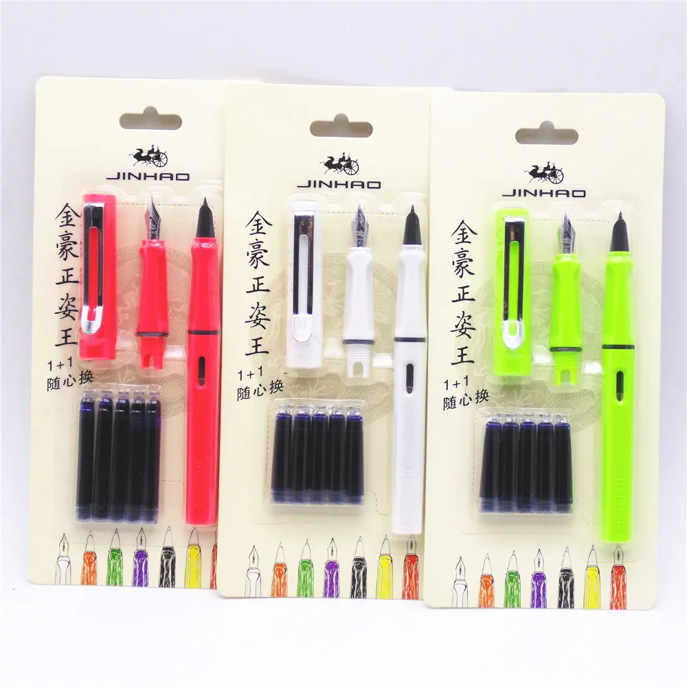 Перьевая ручка Jinhao 5 шт. 599 цветов 0 38/0 мм|fountain pen gift|pen drive with card readerfountain nib types |