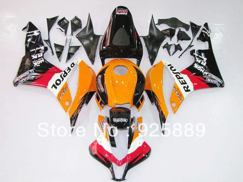

Injection red orange white black for HONDA CBR600RR 07 08 CBR600 07-08 CBR 600RR 2007-2008 600 RR F5 2007 2008 ABS fairing kit