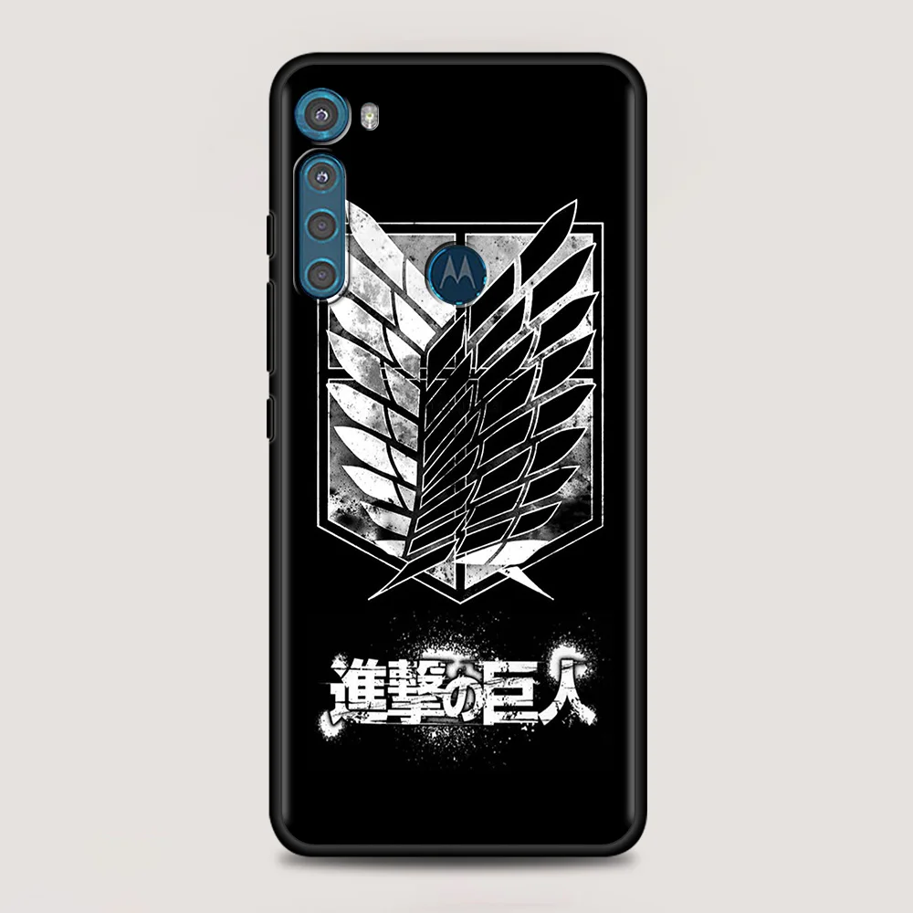 attack on titan anime for motorola one fusion case for moto g10 g9 g8 plus play power one g20 g30 g40 g50 g60 edge 20 phone case free global shipping