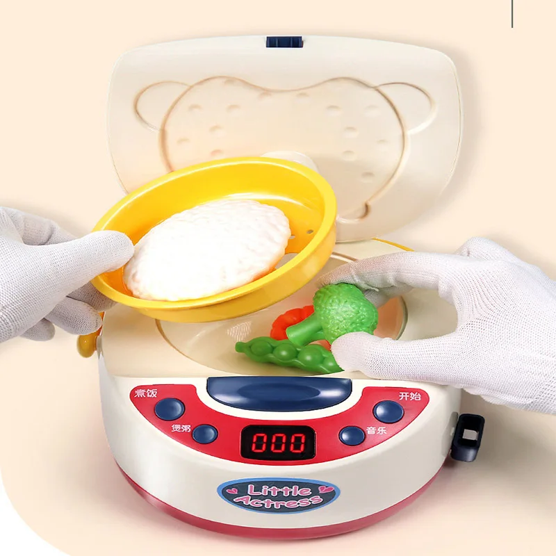 Реалистичная электрическая плита Детская кухня миниатюрные игрушки для