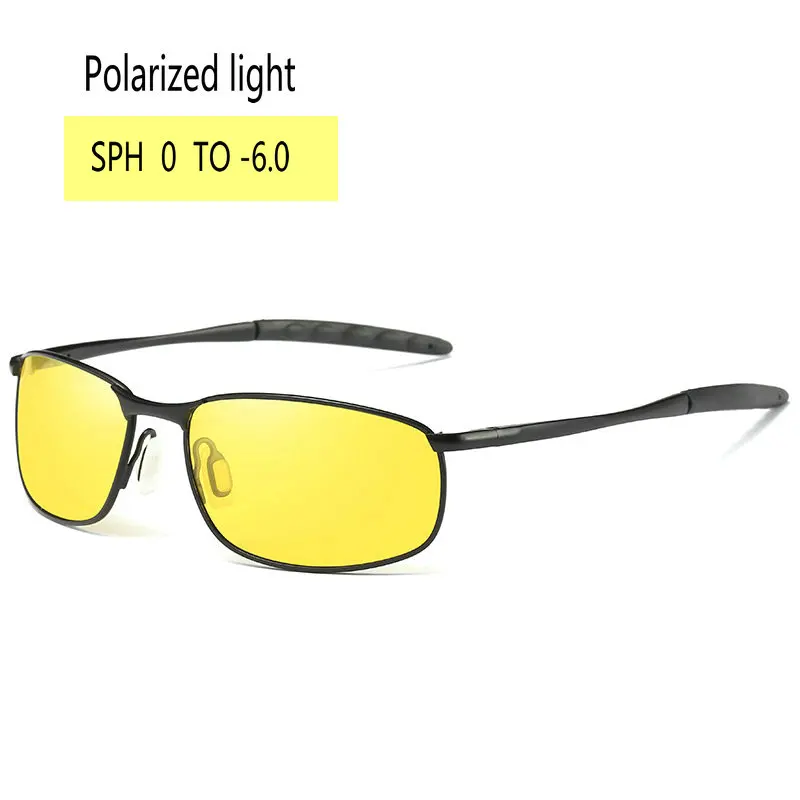 Очки солнцезащитные мужские с диоптриями от 0 до 6 при близорукости антибликовым