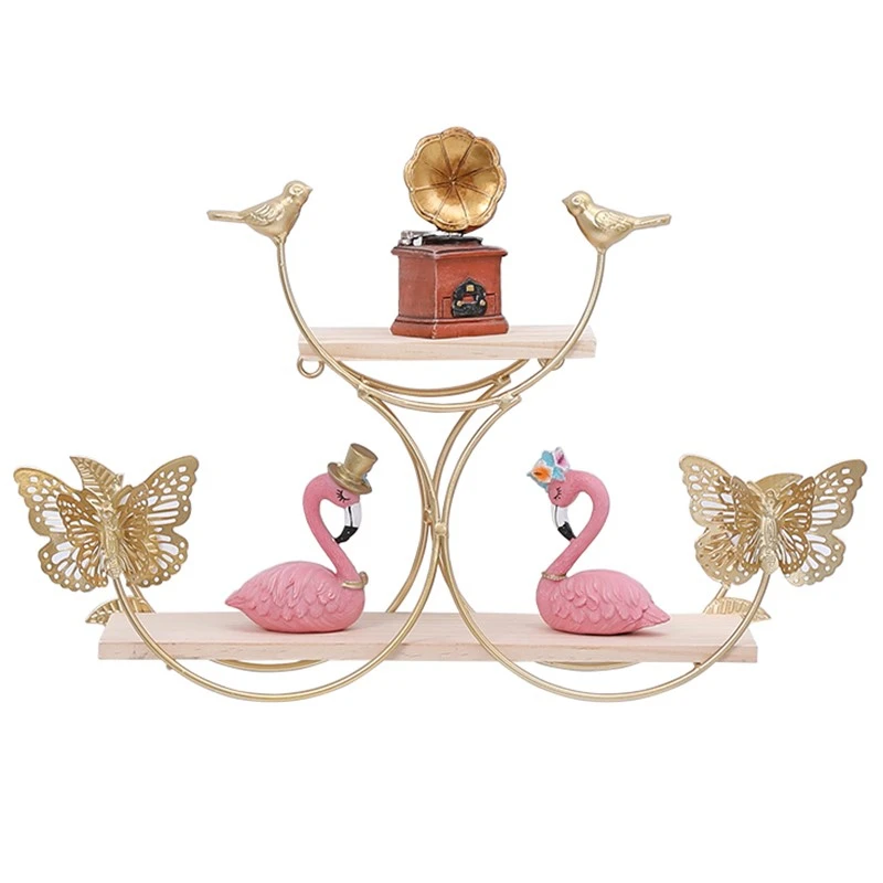 Золотистая многослойная настенная искусственная креативная Скандинавская