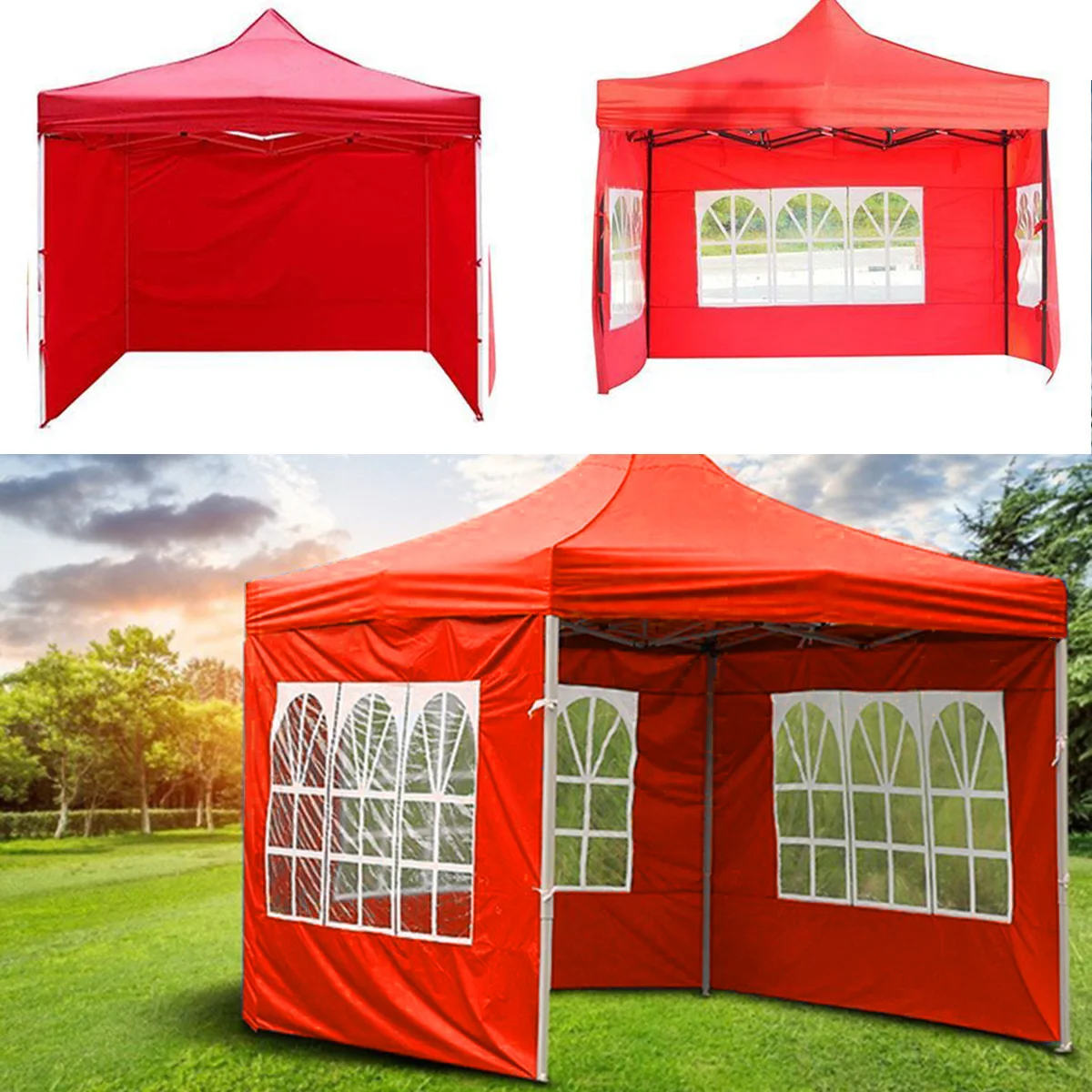 

Tent Cloth Outdoor Folding Waterproof Rainproof Tent Cloth Gazebo Side Panel Fit For Most Gazebo Tent Fast Delivery