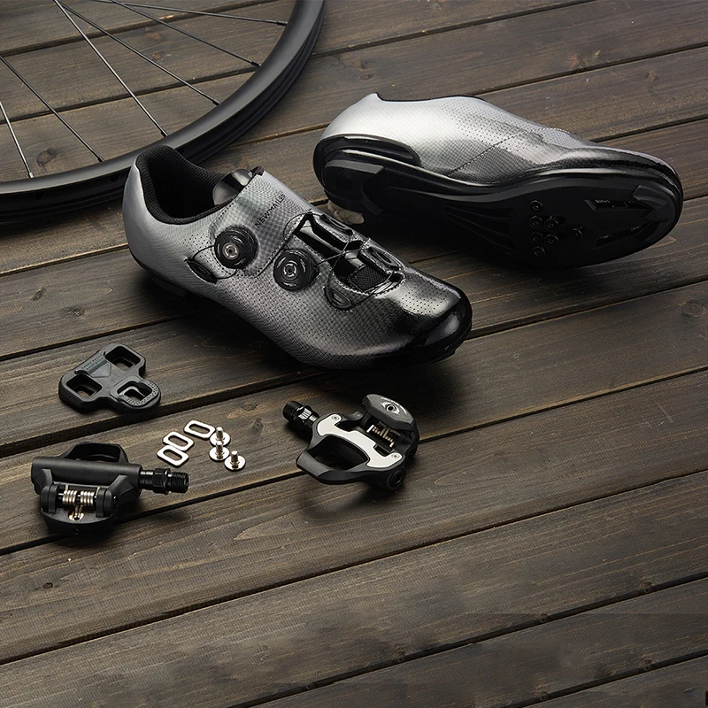 Кроссовки мужские для велоспорта дышащие самоблокирующиеся совместимы с shimmo SPDING