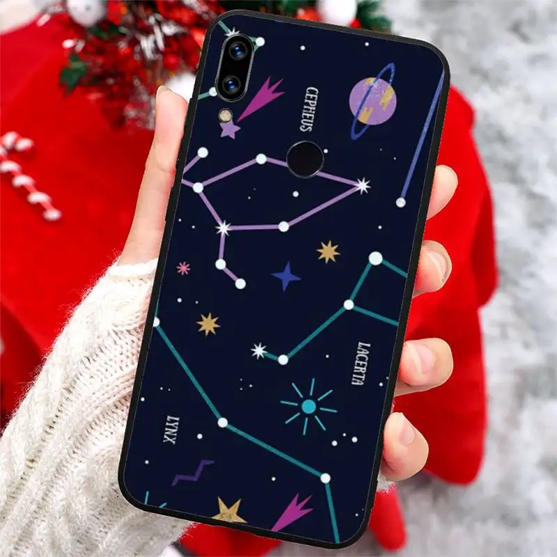 

Space Constellations sky starry Phone Case For Xiaomi Redmi note 7 8 9 t k30 max3 9 s 10 pro lite