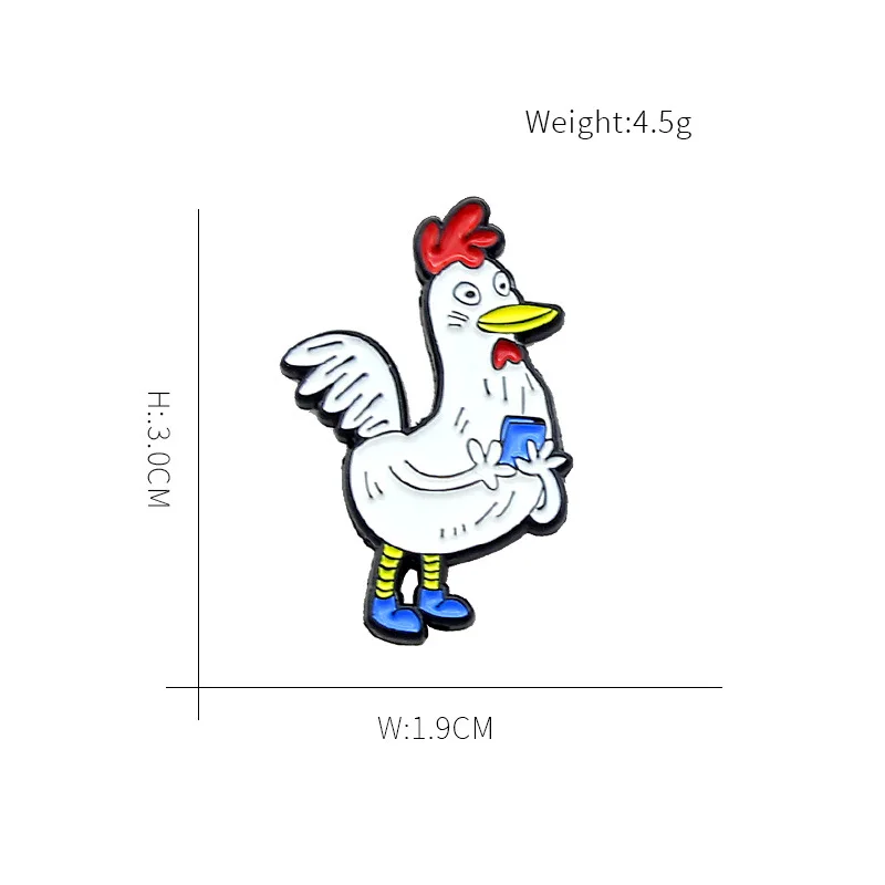 Креативный мультяшный петух который любит обучение материал для счастливого