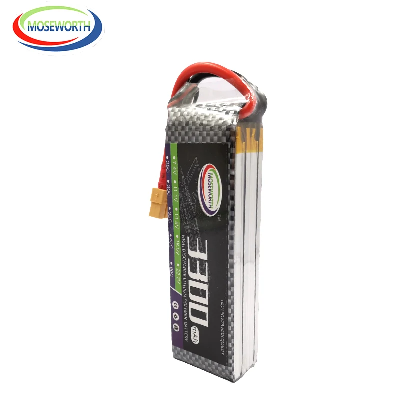 RC самолет LiPo Батарея 4S 14 8 V 3300 мА/ч 30C для беспилотного квадрокоптера на