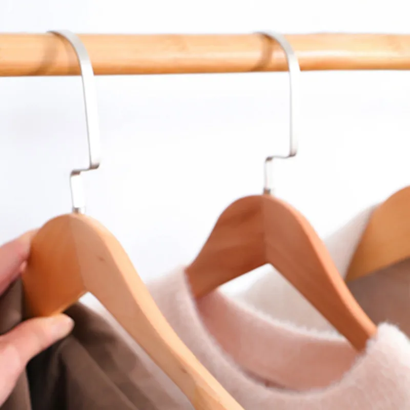 

Household solid wood clothing store suits men's wide-shoulder clothes wooden clothes support non-slip drying rack LX11304